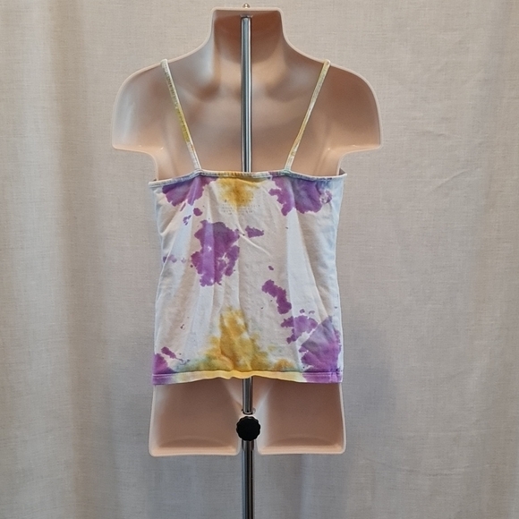 Faded Glory Tie-Dye Spaghetti Strap Kids Top, XS, good used condition, summer - Picture 3 of 5